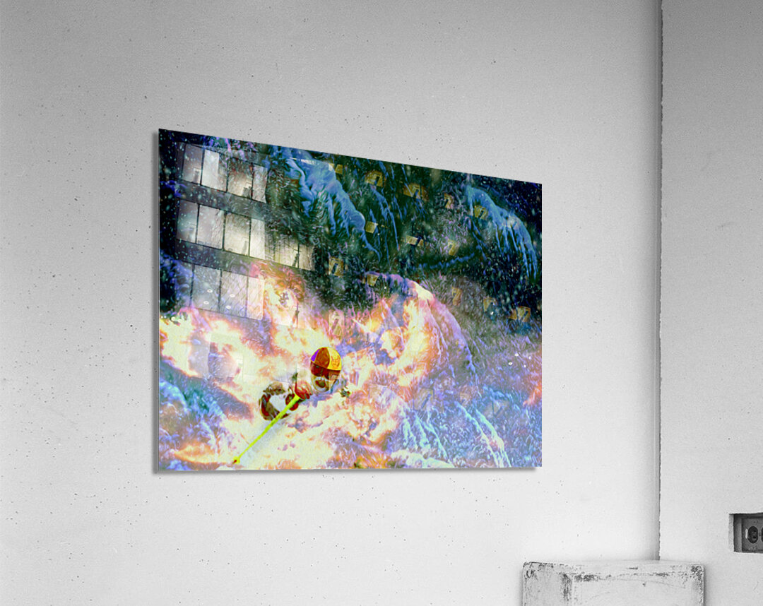 break on through to the other side : horns up for Dano Acrylic Print