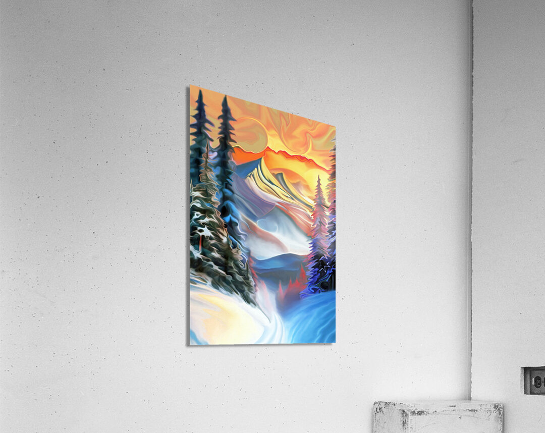 monashee mind tricks : landscape orientation  Acrylic Print