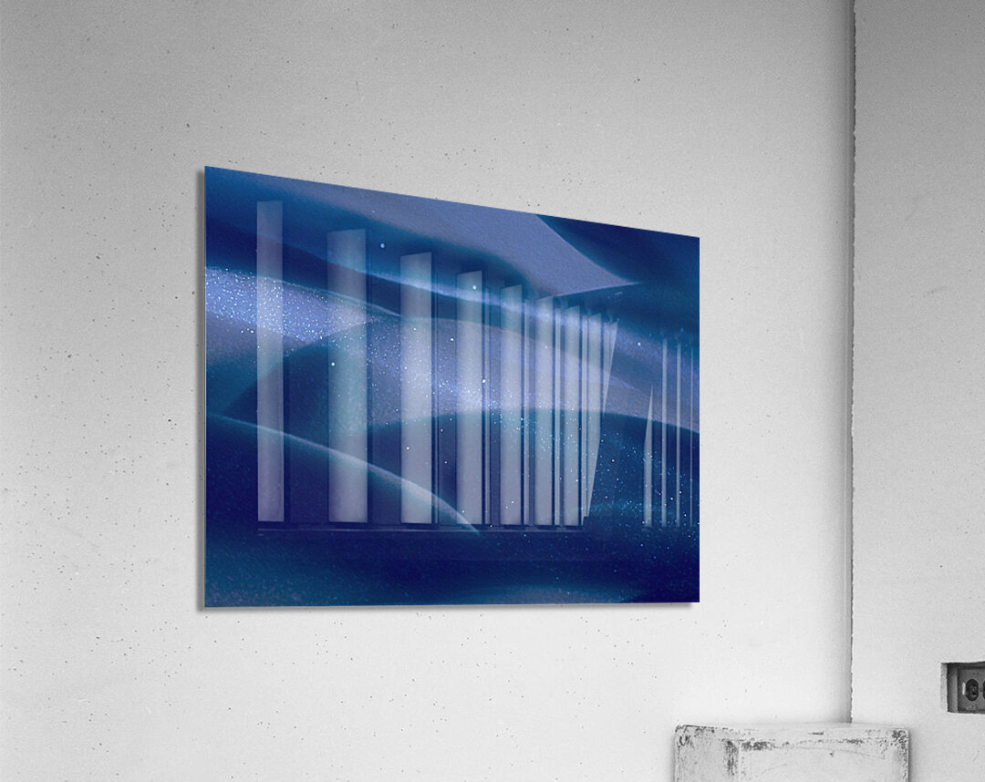 minus 40 midnight moon dust Acrylic Print