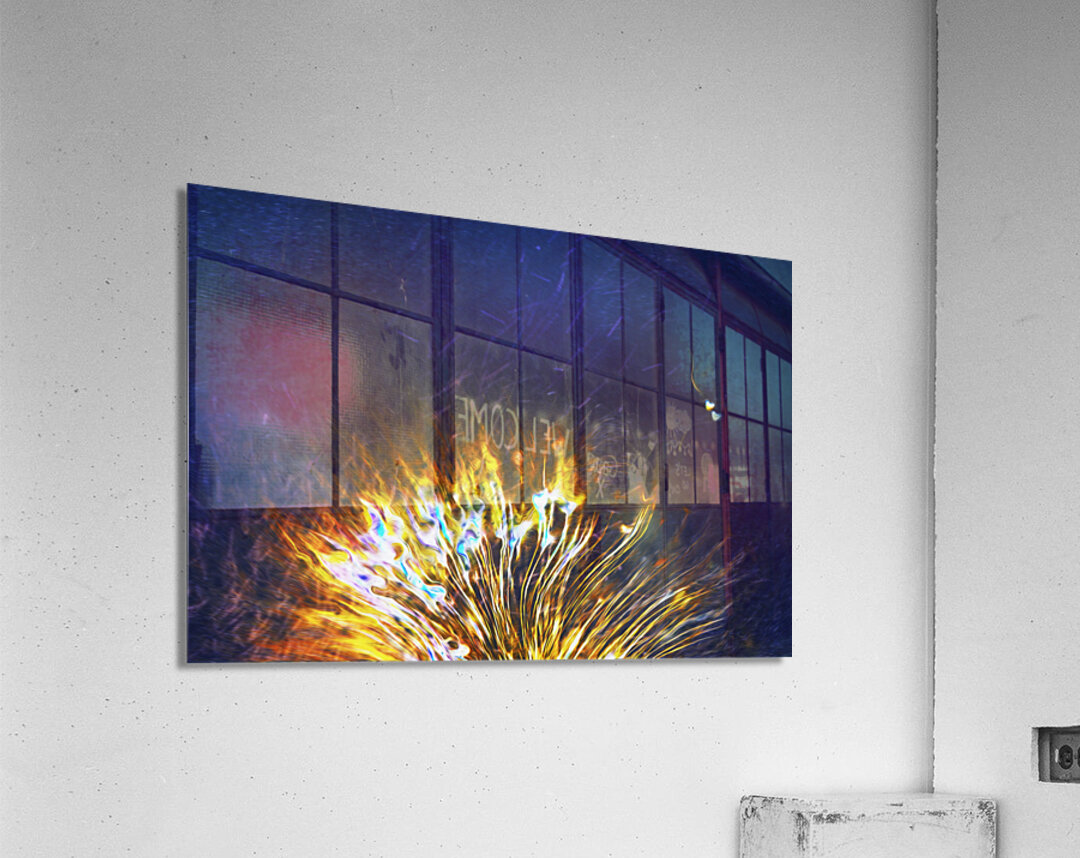 sparks and hearts rising Acrylic Print