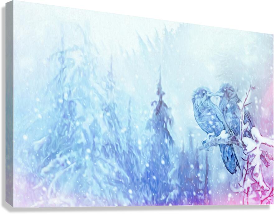 love birds Canvas Print