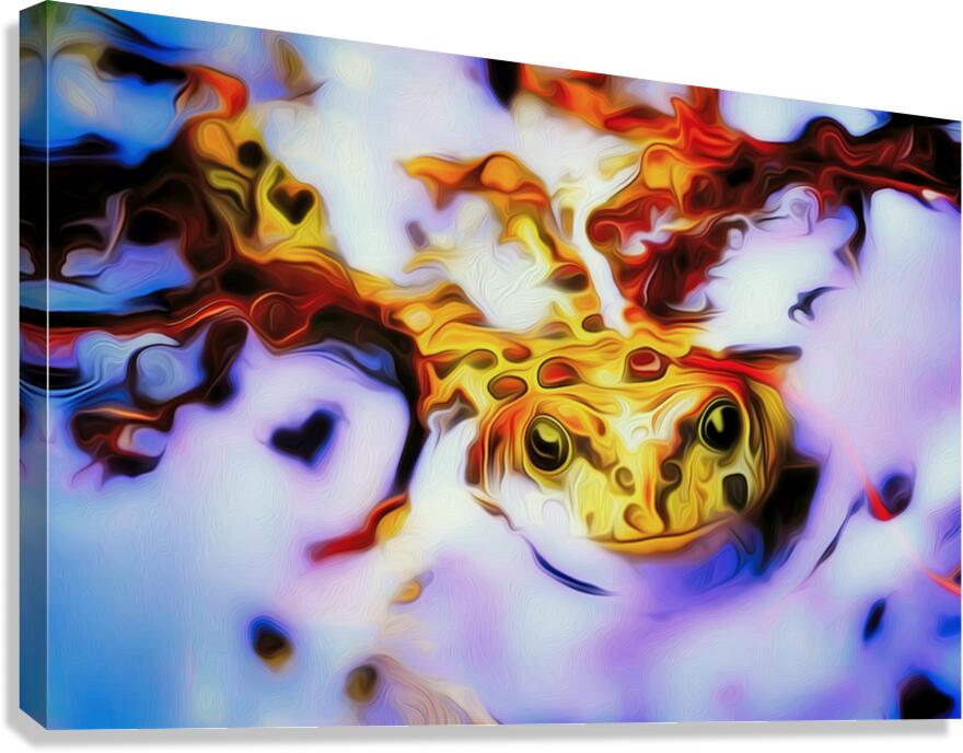 simba and the toad Canvas Print