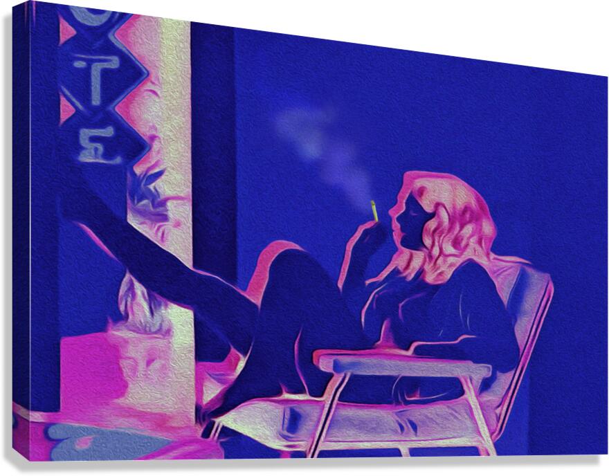 smoke show Canvas Print