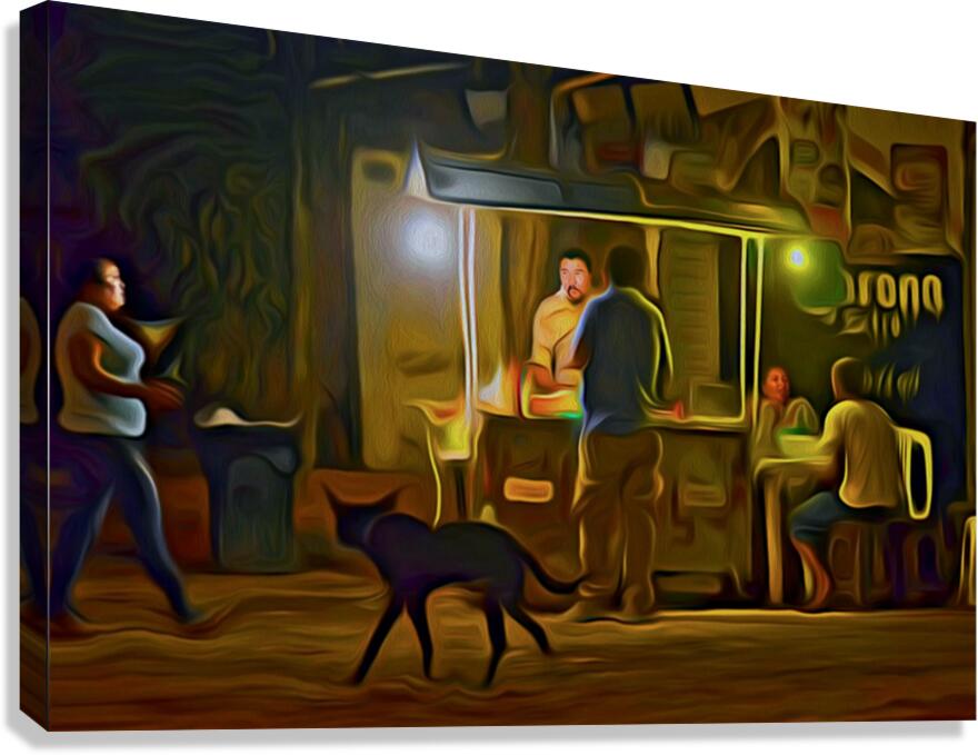 thick and sticky Sayulita nights Canvas Print