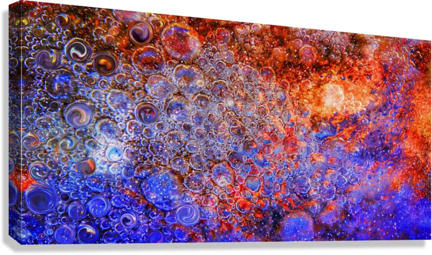cosmic puddle cuddle Canvas Print