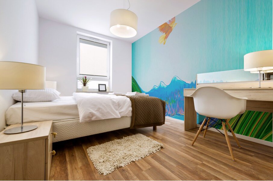 under my wing Mural print