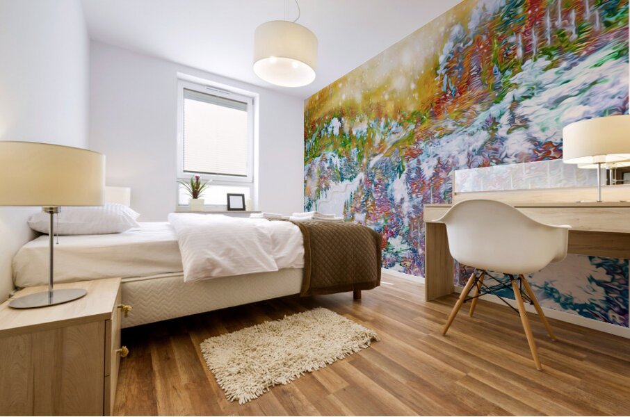 early morning ecstacy Mural print