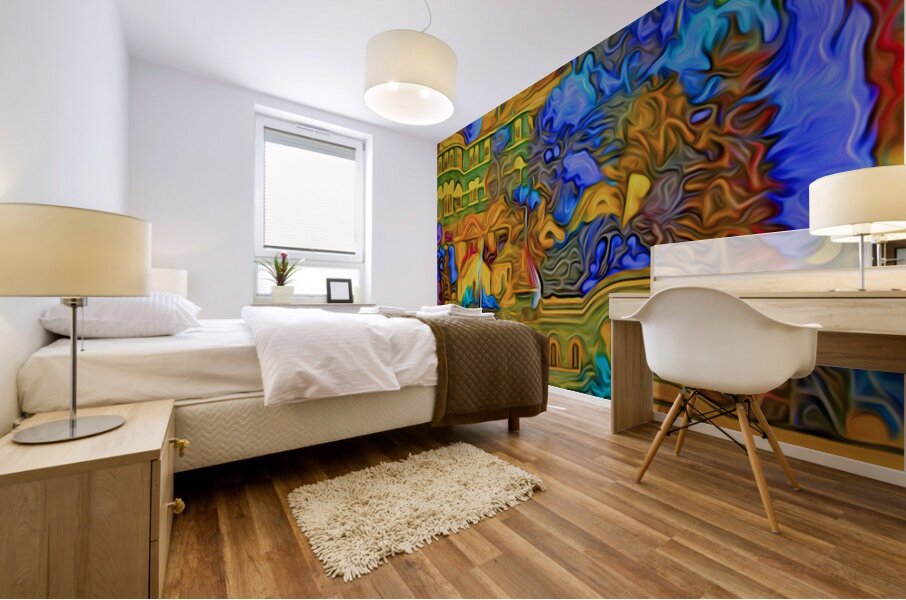 blue september Mural print