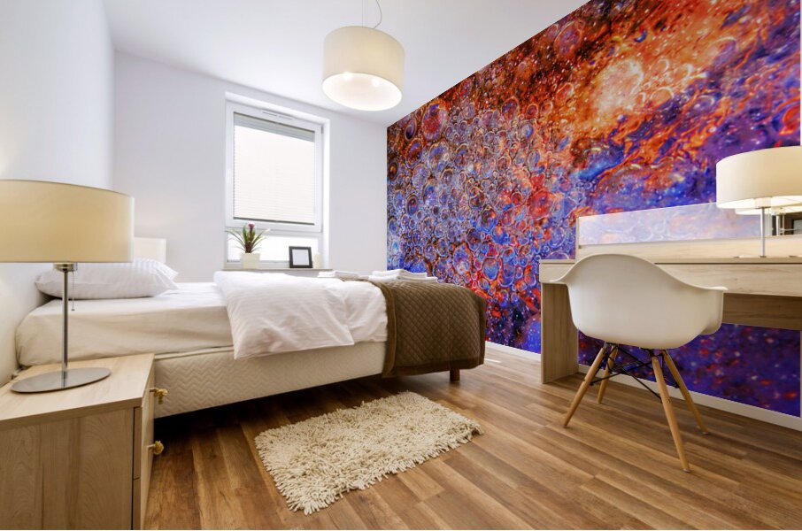 cosmic puddle cuddle Mural print