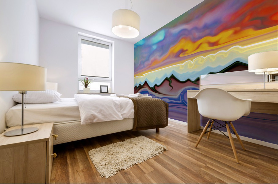 spaces in between Mural print