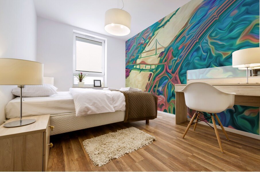  fraser river dance Mural print