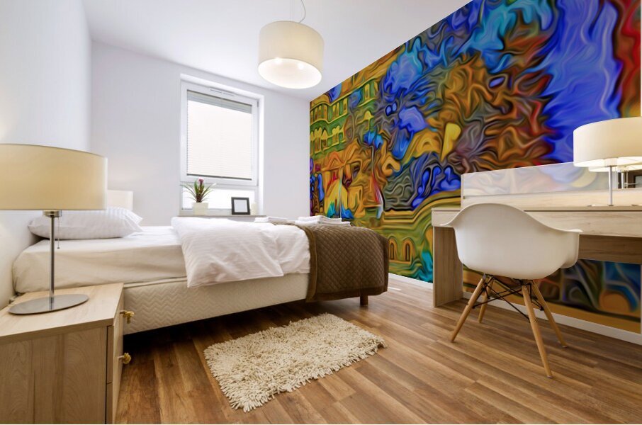 blue september Mural print