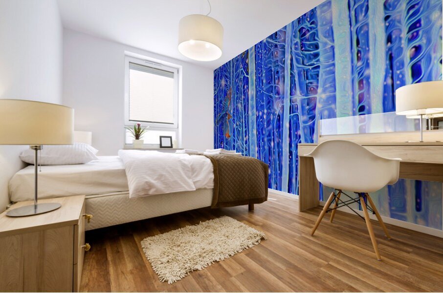 cold burn Mural print