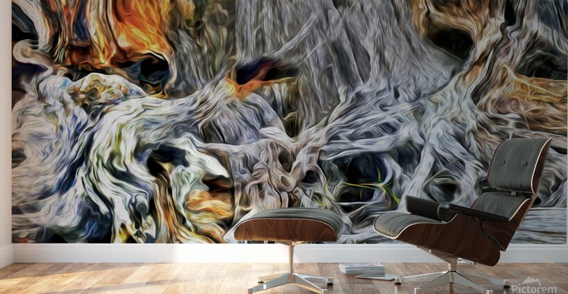 petrified at low tide Wall Murals