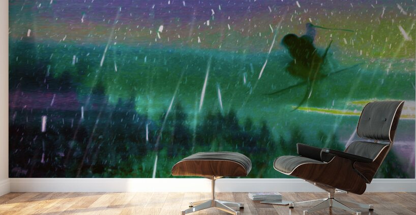 last light flight over the northern delights Wall Murals