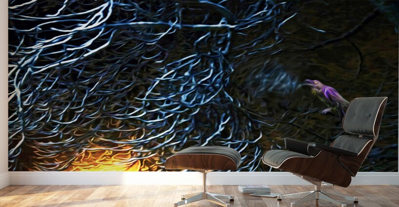 night Caw Cawler : Panoramic Orientation Wall Murals