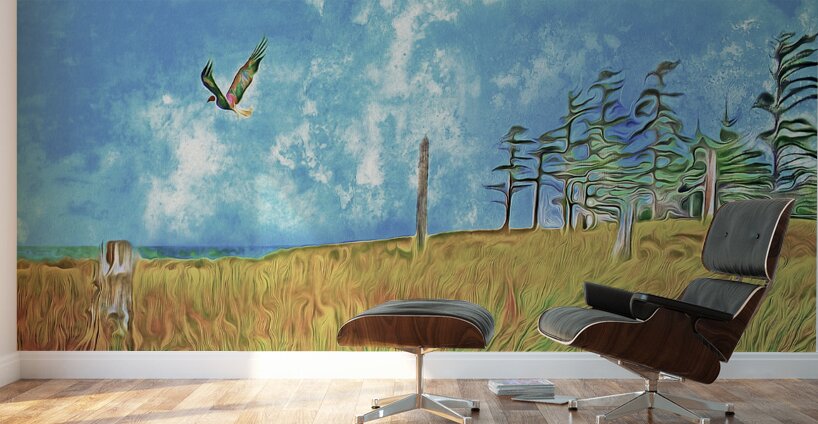 left coast poetry Wall Murals