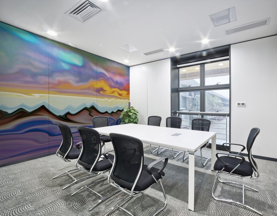 spaces in between Wall Printing