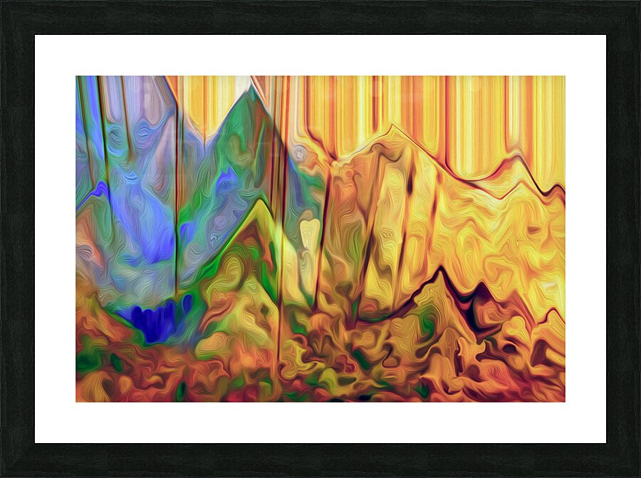 autumn in the alpine Picture Frame print