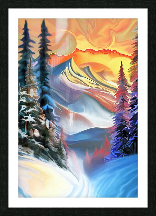 monashee mind tricks : landscape orientation  Picture Frame print