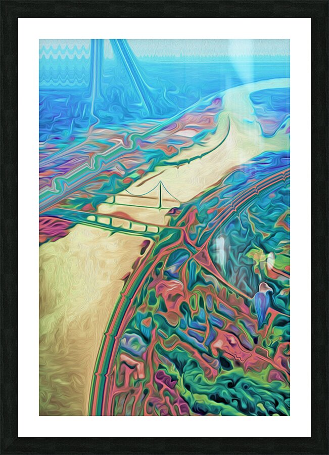  fraser river dance Picture Frame print