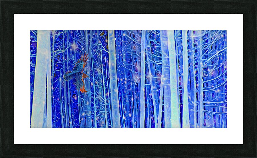 cold burn Picture Frame print