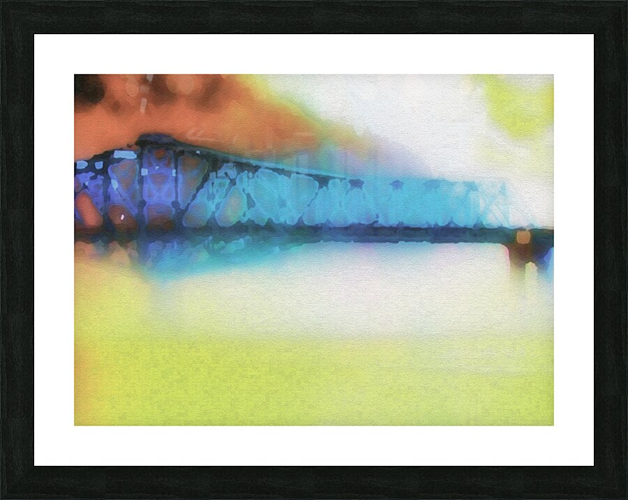 blue bob Picture Frame print