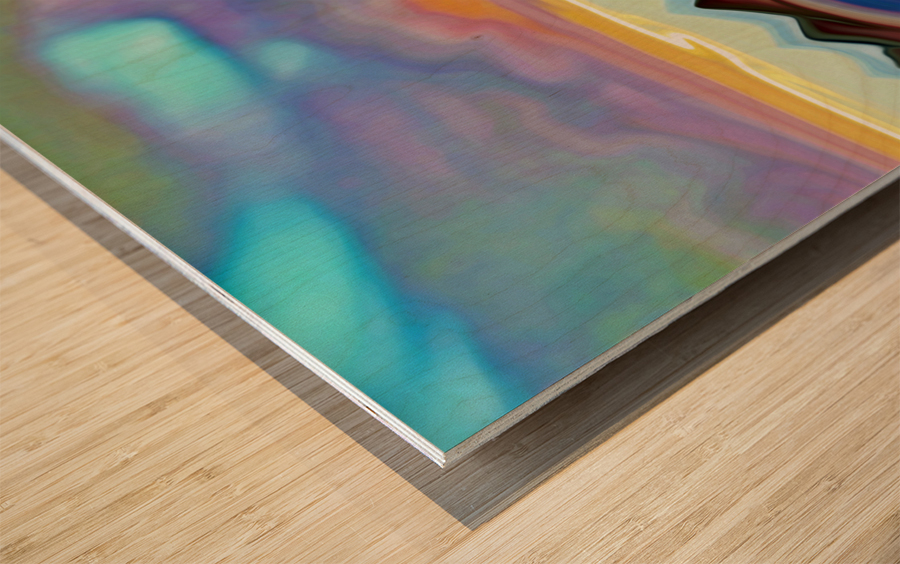 spaces in between Wood print