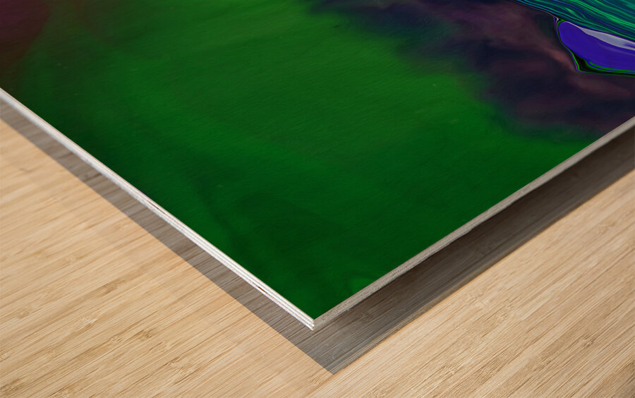 kokaneon aurora score  Wood print