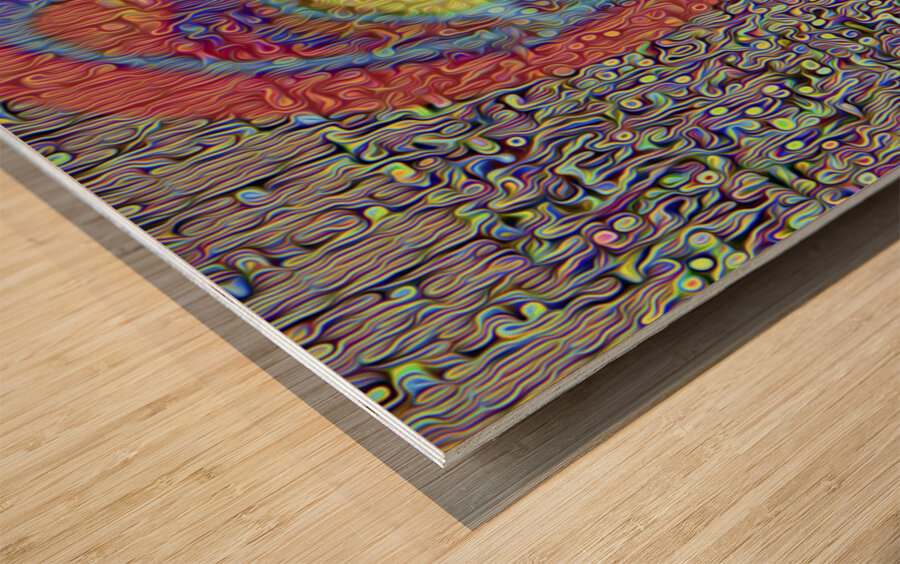 indigenous algorthymics rising Wood print